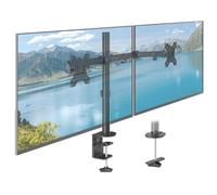 ACROPAQ Support écran PC 2 écrans 13 à 32 pouces Acier- Bras Moniteur Universel 2 PC- Pivotant- Hauteur réglable