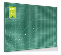 ACROPAQ Tapis de Decoupe A2 - Auto-Réparateur, A2 (60 x 45 cm), 5 Couches de protection pour vos meubles, Avec grilles et repères d'angle sur les deux faces - Tapis de Bricolage, Tapis decoupe