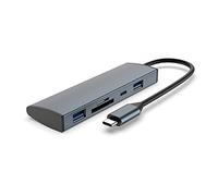 ACROPAQ U1 - HUB USB-C 5-en-1 en aluminium avec fente SD