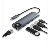 ACROPAQ U2 - HUB USB-C 5-en-1 Aluminium avec LAN RJ45
