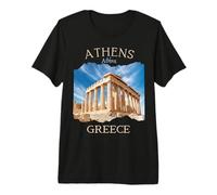 Acropole et Parthénon Athènes Grèce Souvenir Grec T-Shirt Haut de Gamme