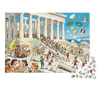 Acropolis Athènes Antiquité Anarchie Puzzle en Bois Imperméable DIY Puzzles De 1000 Pièces pour Adultes Impossible De Décoration pour La Maison