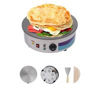 ACROSSPART Crêpière Électrique avec Plaque de 45 cm 2800 W Creperie Températures entre 150-280 Crêpière Fer Crêpe Machine à Crêpe Plaque Crêpière SX-450P