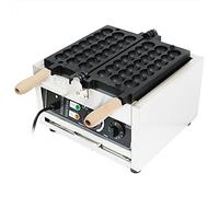 ACROSSPART Machine à gaufres électrique en acier inoxydable 1500 W - Température réglable - Machine à gaufres commerciale - Gaufres belges avec minuterie