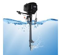 ACROSSPART Moteur hors-bord électrique, 1200 W, 48 V, moteur hors-bord électrique, moteur hors-bord silencieux, 3000 RPM