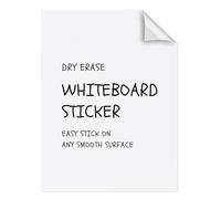 AcrossSea Feuilles blanches effaçables à sec - 6 feuilles A4 - Papier peint autocollant pour tableau blanc - Papier contact pour réfrigérateur, bureau, chambre d'enfant - Tableau blanc effaçable à sec