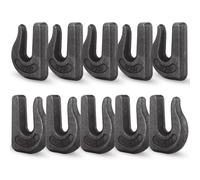 Acrux7 Lot de 10 crochets à souder G70 0,95 cm 3/8" 3000 kg - Crochet à souder forgé robuste pour tracteurs, camions, remorques