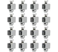 Acrux7 Lot de 16 petites pinces de soudage en acier au carbone pour carrosserie de voiture, mini pince en tôle, soudure bord à bord, facile à utiliser (2,5 x 5,8 cm, argent)
