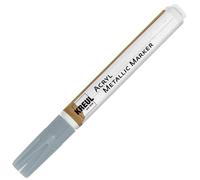 C. Kreul Feutre acrylique métallisé 46262 Medium – pointe ogive env. 2–4 mm, argent