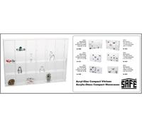 SAFE 5259 Vitrine en acrylique avec 24 compartiments à poser ou à suspendre I 350 x 240 x 45 mm