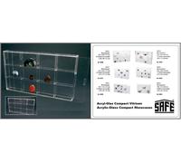 Safe 5258 vitrine en Verre Acrylique à Poser ou à Suspendre I 350 x 240 x 45 mm I 12 Compartiments de L 58 x H 75 x P 42 mm