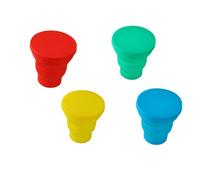 Acrylic 4 gobelets pliables en silicone,Gobelets Extensibles,Tasse De Voyage Pliable,tasse pliable en silicone,gobelet portatif avec couvercle en plastique,Tasses réutilisables pour Le Camping 170 ml