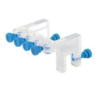 Acrylic Aquarium Hose Holder | 4 Holes Fix 10mm Tubes, Non - Hazardous | Organize Pipes for Fish Aquarium Maintenance/Water Changes | Lightweight & Clear