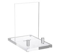 Acrylic Book Stand, Display Rack, 5.71x3.94x6.61 Inches Versatile Multiple Use Support Clear Shelf, Showcase Stands Holder for Album, Phone, Postcard, Picture, Plate, Artworks, Records