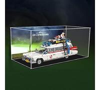 Acrylic Display Case Compatible avec Lego 10274 Icons ECTO-1 SOS Fantômes, Vitrine Acrylique Dustproof Display Case for Lego 10274 - Lego Modèle Non Incluse
