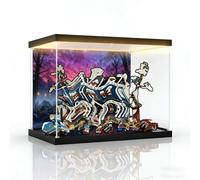 Acrylic Display Case for Lego 11370 Stran /ger Things: The Creel House Compatible with 11370 ， Transparent Dustproof Display Case (Model Kit Not Included) (Tri-Color Lightbox B)