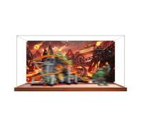 Acrylic Display Case for Lego 60501 Lava Montagnes Russes Set (Arrière-Plan ((Base B))