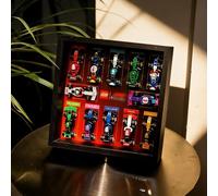 Acrylic Display Case Frame Compatible with Lego 71049 Collectables F1 Race Cars Wall Panels, Photo Frames, Backdrops 37 x 37 x 6 cm (Model Not Included) (Rouge)