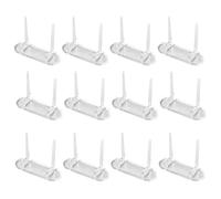 Acrylic Display Stand Set, 12 Piece Top Load Card Holder Rack System, Clear Sports Collection Frame Kit for Baseball Football Trading Cards Coin Postcards Collectible Showcase Organizer