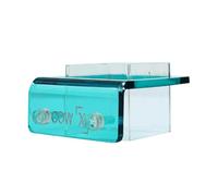 Acrylic Fish Feeding Ring | 2 in X 2,4 in, Orange/Blue, 50 g | Hanging Aquarium Feeding Station For Betta, Guppy, Coral | Prevents Food Scatter & Keeps Tank Clean