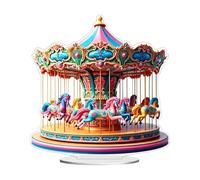 Acrylic Flat Statue - Clear 2D Artistic Tabletop Centerpiece
