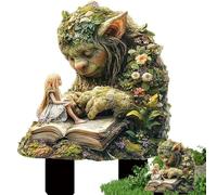 Acrylic Garden Stake Decor - Whimsical Tree Man Earth Goddess Statue, 2D Acrylic Outdoor Stake Charming Design, Durable + Weather-Resistant Finish, Lightweight Strong Material Easy Insert, - For Lawn,