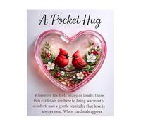 Acrylic Heart Pocket Charm, Small 2D Decorative Pendant, Natural Portable Heart Ornament, Ideal for Kids, Adults, Family, Friends, Birthday Gift, Christmas, New Year, Weddings, 3.15x3.94x0.39 Inch