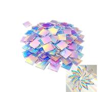 Acrylic Iridescent Sheets 100 Pieces Colorful Radiant Crafting Material | Long-Lasting Shimmering Sheets for DIY Crafts Art Projects Decorations Scrapbooking
