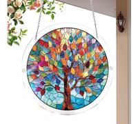 Acrylic Jigsaw Suncatcher - Rainbow Maker Pendant Ornament, 7.4 inch Light Catch Window Decor, Home Accent with Puzzle Design, Hanging Decor with Colorful Reflection, Gift Idea for Garden Use