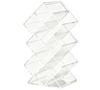 Acrylic Lipstick Organizer Box - 10 Grid Desktop Cosmetic Storage Rack Dustproof Display Case for Lipstick Lip Gloss and Makeup Organization - Clear Vanity Storage Holder