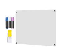 Acrylic Magnetic Dry Erase Board - Panneau magnétique Dry Erase Board for Fridge | Kitchen Planner Bôard | Acrylic Clear Bôard for Wall with Marker and Eraser | DryErase Boards for Wall