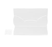 Acrylic Mail Organizer | Clear Cat Shape Letter Holder for Desk/Home/Office | Shatterproof Mail Sorter with Secure Base | 5.9x3.9x2.2in