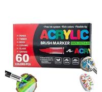 Acrylic Markers - Smudge-Proof Soft Tip Waterproof Pens | Paint Acrylic Markers for Painting, Parents, Grandparents, Special, Easter, Stuffers, Travel, Classroom, School, Art, Creative, DIY, Craft