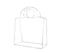 Acrylic Mini Bag Transparent Gift Box with Handle - Handbag Shaped Decorative Štorağe| Small Elegant Container for
