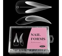 Acrylic Nail Molds - Gel Nails Extension Forms | 3D Eagle Curved Nails Mold | Fournitures de manucure à la main | Fingernail Extension Shaping Mold for Business Trip Traveling