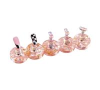 Acrylic Nail Stand - 4.17x0.87 inches Nail Practice Holder | Resin Reusable Display Holder 10.6cm Round Square Options - Artificial Nails Organizer Salon Home Use | Beginner Friendly Art Tool