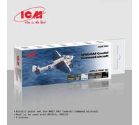 Acrylic Paint Set For Wwii Raf Coastal Command Aircraft |icm|3094| 6x12ml Maquet
