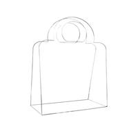 Acrylic Party Favor Bag - Transparent Small Treat Bag, Clear Celebration Handbag Style Container, Elegant Presentation Pouch, Practical Event Packaging Accessory | Usage For Wedding