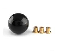 Acrylic pour shifter Knob White Black M12x1.25 Acrylic pour(Three adapters Black)