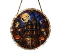 Acrylic Puzzle Sun Catcher 7.87x7.87x0.79 I Halloween Ghost Themed Ornament