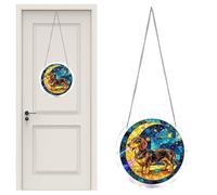 Acrylic Puzzles Suncatcher, Acrylic Suncatcher Wall Hanging, Acryliic Puzzles for Doors Garden, Puzzle Type Animal Ornaments for Tree Mom Grandma Lady Man Birthday Door Garden Car Balcony