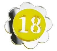 Acrylic Self-Adhesive 3D Hollow Table Number Plates Multiple Shapes Numbers 1-30(Flowers-1-10)