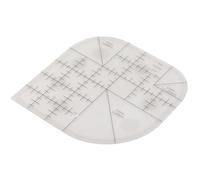 Acrylic Sewing Curved Corner Cutter Ruler Sewing Patchwork Ruler Sewing Template Patchwork Tool Acrylic Sewing Rulers and Guides for Fabric for DIY