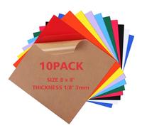 Acrylic Sheets 1/8 Thick, 10Pcs 8 x 8in Colored Acrylic Sheets 3mm for Laser Cutting, Opaque Acrylic Sheets Acrylic Panel with Protective Paper for Laser Engraving Material DIY Crafts Y