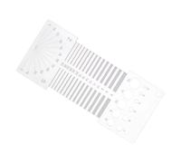 Acrylic Spinner Ruler - 12 Holes Portable Twist Angle Tool, 6.3x2.8 Inch Precision Combination Control Card with Rotary Guide, Tailor Measurement Accessory, Sewing & Knitting Guide for Beginners