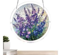 Acrylic Suncatcher Puzzle, Colorful 3D Flower Ornament, Stained Window Hanging Decor Light Catcher for Spring Summer Home Living Room Bedroom Bathroom Dorm Office Use, Sun Catcher