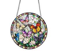 Acrylic Sunlight Catcher - Window Ornament Puzzle Decor, Rainbow Light Prism Display, Home Accent with Hanging Chain Design, Outdoor Decor with 7.8 inch Size, Gift Idea for Porch Garden Use