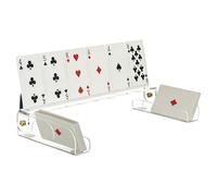 Acrylic Tarot Stand, Card Holder Display, Multi Slot Holder with Clear Design, Tabletop Tarot Rack, Card Organizer with Modern Style, Tarott Accessory for Home Meditation 13.39x5.51x1.89 inches