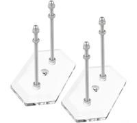 Acrylic Wall Mounted Skateboard Display Stand 8mm Thick | Transparent Acrylic, 9x5x8cm Compact Size, Holds Skateboards & pour scooters, Includes Mounting Hardware, Set Of 2 Stands