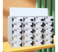 Acrylic Wallmounted 50Slot Mobile Phone Storage Lockersecure Cell Phone Safe for Offices Schools Eventsideal Mobile Device Deposit Solution,50Slots